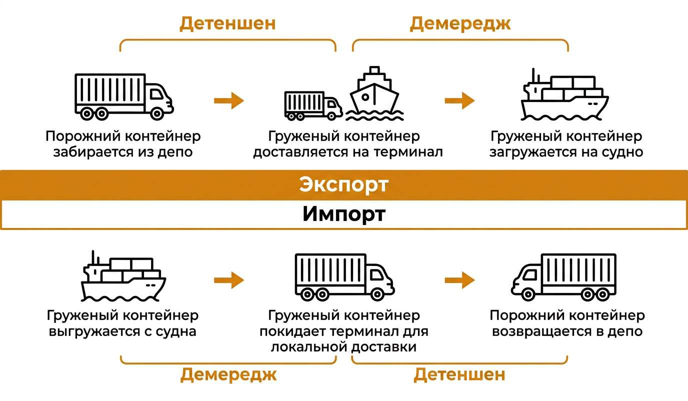 Демередж и детеншен в контейнерных перевозках